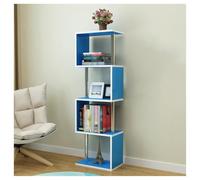 YCOVSFP Libreria Creativa, Espositore Da Terra For La Casa, Scaffale In Acciaio Multistrato, Adatto For Lo Studio Ufficio Del Soggiorno Della Camera Da Letto, Facile Da Montare(Blue)