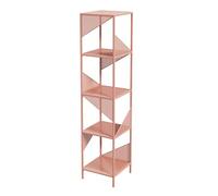 YCOVSFP Libreria Creativa, Portaoggetti Da Terra, Mobile Decorativo Espositore In Ferro, Salvaspazio, Adatto For Soggiorno Camera Da Letto E Sala Studio(Color 1,4 Layers)
