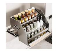 YCOVSFP Ripiano estraibile regolabile for pensile da cucina, organizer salvaspazio a 2 livelli, for armadietti da bagno(370x290x280mm)