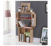 YCOVSFP Scaffale Creativo, Espositore Da Pavimento Autoportante, Scaffale For Libreria Domestica, Facile Da Montare, Adatto For Camera Da Letto, Soggiorno, Cameretta Dei Bambini(Brown)