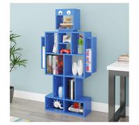YCOVSFP Scaffale For Libri Creativo, Scaffale Da Pavimento, Espositore For Libri Illustrati For Libreria Domestica, Facile Da Montare, For La Camera Da Letto E Il Soggiorno Dei Bambini(Blue)