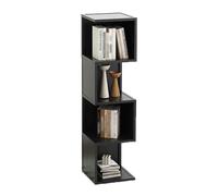YCOVSFP Scaffale For Libri Creativo, Scaffale Da Pavimento Multistrato, Espositore For La Decorazione Di Una Libreria Semplice For La Casa(Black,4 Layers)