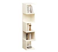 YCOVSFP Scaffale For Libri Creativo, Scaffale Da Pavimento Multistrato, Espositore For La Decorazione Di Una Libreria Semplice For La Casa(White,5 Layers)