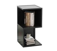 YCOVSFP Scaffale For Libri Creativo, Scaffale Da Pavimento Multistrato, Espositore For La Decorazione Di Una Libreria Semplice For La Casa(Black,2 Layers)