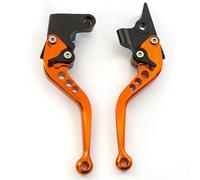 YCSYHQM 1 Paio Leve Frizione Freno Moto 22mm Motociclo Leva Maniglia Pompa Freno Regolabile CNC Alluminio per TNT125 TNT135 2016-2023-147mm Orange