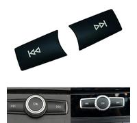 YCSYHQM Adesivo per console auto, con paillettes, per pulsanti volume multimediali, per A B C E GLA CIA ML GL SLK W176 W245 W204 W212