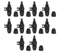 Yctze 10pcs 8/11 a 4/7 Connettore Tubollo - Connettori a 4 Vie Riducando i Connettori per i Sistemi di Irrigazione a Goccia, Ideali per Giardini, Prati e Serre