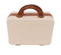 Yctze 14-I CAGNA VINTAGE SADUCA ABS Portatile con ER per Donne e Ragazze Viaggi, Grande Borsa Metica 'acity in Beige (Beige)