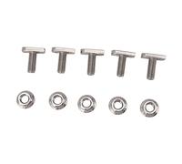 Yctze 15 Set di Viti a Testa di Martello in Acciaio Inossidabile M8 per Installazione Fotovoltaica e Solare - Forti Dispositivi di Fissaggio Resistenti Alla Ruggine per Strutture Metalliche e Ganci