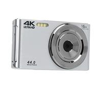 Yctze 16x Digital Zoom Camera 2.8in Screen 4k 44MP Shock Videocamerefotocamera Digitale, Mini Fotocamera con Schermo da 2.8 Zoom Digitale 16x, Vjianger 4k Vlogging (Argento)