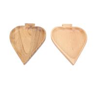 Yctze 2 Pezzi di Vassoi di Servizio in Legno Artigianali - Eleganti Piatti Giapponesi per Snack, Frutti e Dessert - Ideali Ogni Occasione