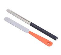 Yctze 2pcs File di Medicazione della Trama per Chitarra in Acciaio Inossidabile con Canna da Lucidatura Esagonale per Strumenti a Corda Manutenzione