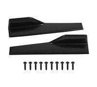 Yctze 2pcs minigonne laterali universali, minigonna laterale bilanciere splitter winglet ali diffusore di canard (nero lucido) per seitenschweller universale in plastica nera lucida per auto