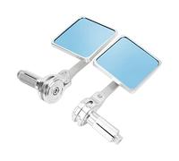 Yctze 2pcs MOTORCYCLE Universal MOTORE SPECCHIO PER VISTA PER LE ALLE ALLUMINO ALLUMINO ALLUMINA (SILVER)