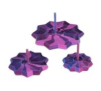 Yctze 3 Pezzi di Giocattoli Espansi Stampati in 3D - Giocattolo Sensoriale Rotante con Poligonali con Impugnatura Ergonomica - Miglioramento della Concentrazione Divertente Visivo e Tattile a (PURPLE)