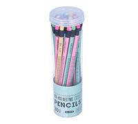Yctze 30Pcs HB Pencil Multi-Color Non-Slip with Eraser for Students