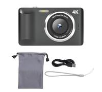 Yctze 4K 18K Digital Camera Zoom Camera Zoom Punto 64mp e Mostra e Mostra con Schermata HD da 2,8 Pollici e Batteria da 1200 MAh per Adolescenti per Bambini Adulti Vlogging Fotografia (grigio scuro)