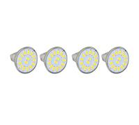 Yctze 4PCS 15LED MR11 Lampadina, 5W 500LM Lampadina a Doppio Pin, Senza Sfarfallio Nessun Ronzio per Protezione degli Occhi con Dissipazione del Calore a 360 Gradi per Faretti e Plafoniere del