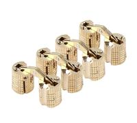 Yctze 4Pcs Copper Brass Concealed Drum Hinge Anti-Rust Heavy Duty 180°