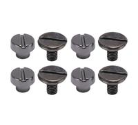Yctze 50 Set di Rivetti e Viti a Taglio Piatto Ad Alta Resistenza - Vite per Rivetto con Rilegatura in Canna di Fucile da 6 Mm Progetti Artigianali in Pelle, Decorazioni di Abbigliamento e