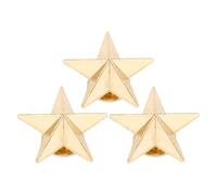 Yctze 50 Set Rivetti a Stella a 5 Punte in Lega da 16mm Borchie a Stella con Viti per Accessori Moda in Pelletteria - Oro (#1)