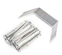 Yctze 50pcs Paper Fasteners Durable Iron Binder Clips for Document