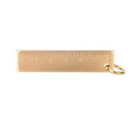 Yctze 6cm Brass Ruler Mini Gift for Office School Supplies, 3mm Thick Pure