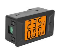 Yctze AC Ampere Voltmetro Doppio Display 100A | Ampio angolo di visione, design integrato, controllo della retroilluminazione, misurazioni accurate