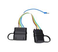 Yctze Adattatore Cablaggio Rimorchio da 4 Pin a 5 Pin Piatto, Convertitore Cavo Elettrico per Rimorchio, 4 a 5 for Collegamento Impianto