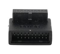 Yctze Adattatore del Pannello Frontale USB 3.0 da 19pin a 20pin Verticale con Gomito a 90 ° per Scheda Madre per PC - Installazione Veloce, Facile (Stile b)