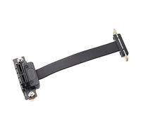 Yctze Adattatore Doppio Cavo di Prolunga PCI-E a 90° con Cuscinetto Magnetico e Indicatore LED per Installazioni Flessibili Ad Alta velocità
