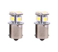 Yctze Aggiornamento Lampadina LED luce freno 2 pezzi Bianco BA15S R5W 1156 5050 8SMD LED Lampadine luci freno per auto a bassa potenza super luminose Lampadine Accessori auto Sostituzione