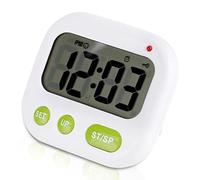 Yctze ALLUNCHETTA LCD Digitale di Musica/vibrazione con Retroilluminazione, Doppia Allarme, Funzione del Timer e Design Portatile - Ideale per i Lavoratori a Turni e l'Udito con Problemi di Udito