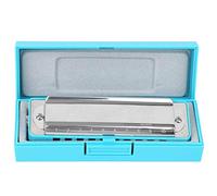 Yctze Armonica a 10 Buche in AB Key - Arpa Blu in Ottone Premium per Principianti e Professionisti, qualità del Suono e Design (BLUE)