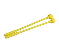 Yctze Bacchette Bacchette per Percussioni per Orff Stick Orff Strumento a Percussione Sussidi Didattici per la Prima Educazione Mazze in Gomma per Glockenspiel - Coppia (Plastica gialla)