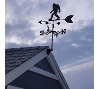 Yctze Banderuola in Acciaio Inossidabile per Decorazioni per il Giardino e la Casa - Design Gallo, 50 * 35 Cm, Regalo (Piede grosso)