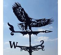 Yctze Banderuola in Acciaio Inossidabile per Decorazioni per il Giardino e la Casa - Design Gallo, 50 * 35 Cm, Regalo (Aquila calva #55)