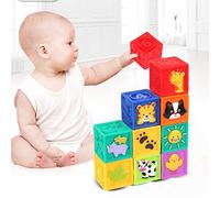 Yctze Blocchi Morbidi per Bambini, Set Giocattoli Colorati 9 Pezzi per | Materiale non tossico, favorisce l\'immaginazione, facile da impugnare, attivazione sonora