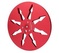 Yctze Bobina di Nastro Vuota in Lega di Alluminio da 4" e 7 Pollici per Registratori, NAGRA e Registratori di Suoni con 8 Fori (rosso)