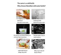 Yctze Bollitore per Acqua Fredda da Frigorifero da 3,5 Litri con Rubinetto - Secchio per Acqua Ghiacciata di Grande capacità, Ideale per Succo di Limone, tè Alla Frutta e Altro Ancora | Dispenser