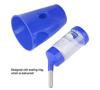 Yctze Borraccia e Cuccia per Criceti 2 in 1 a Prova di Perdite - Design Salvaspazio, Facile da Usare, Plastica Atossica, Disponibile in Blu, Verde e Rosso (blu scuro)