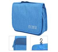 Yctze Borsa per Cosmetici, Custodia per Cosmetici da Viaggio di Grande capacità con Design Pieghevole e Scomparti Multipli, da Appendere Alla Porta del Bagno o all'asta della Doccia (cielo blu)