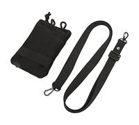 Yctze Borsa Portatile per di Tessuto Oxford Card Chiave Borsa con più Tasche e Keyring per il Viaggio e l'uso Quotidiano (BLACK)