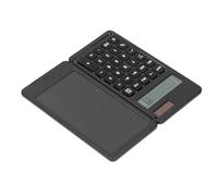 Yctze Calcolatrice da Ufficio Multifunzionale Ad Energia Solare con Blocco Note e Tavoletta per Prendere Appunti in Modo Efficiente (BLACK)