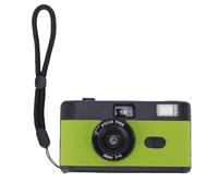 Yctze Camera da Film Riutilizzabile da 35 Mm Vintage Camera da Pellicola da 35 Mm con 27 Pellicole a Colori Flash Light 1/120s Shutter Manuale Focus per gli Studenti Photography (verde)