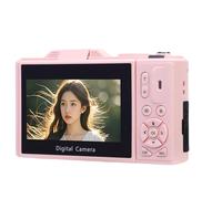 Yctze Camera Digitale WiFi 5K da 75 MP da 3 Pollici Schermata 18x Zoom Digital Selfie con Luce a LED e Scheda di Memoria da 32 GB