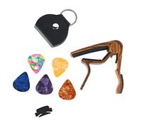 Yctze Capo di Chitarra in Legno con Clamp/Holder Semplici e 5 Scelte per Chitarre Acustiche, Elettriche e Classiche