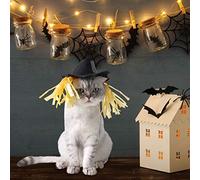 Yctze Cappello Creativo da Spaventapasseri per Halloween, per Cani, Gatti e Animali Domestici - Adorabile Costume Cosplay per Animali Domestici, Ideale per le Fotografie delle Vacanze e il