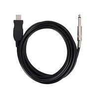 Yctze Cavo USB per Chitarra Portatile per Connessione al Computer - Adattatore Schermato Professionale con Conversione A/D, Lunghezza 300 Cm, Presa e Facile da Usare, Ideale per Musicisti e (3 Metri