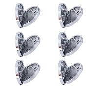 Yctze Cerniere Pieghevoli in Lega di Zinco da 6 Pezzi Ferramenta per Mobili - Installazione Ideale per Guardaroba, Cassetti e Tavoli - Elevata Durezza, Resistenza Alla Corrosione, Facile da Usare